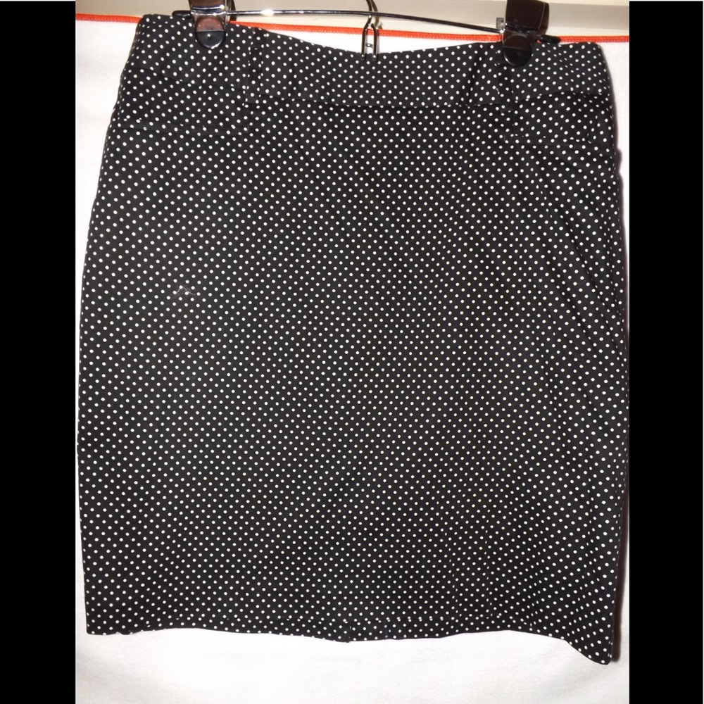 Black & White polka dot skirt